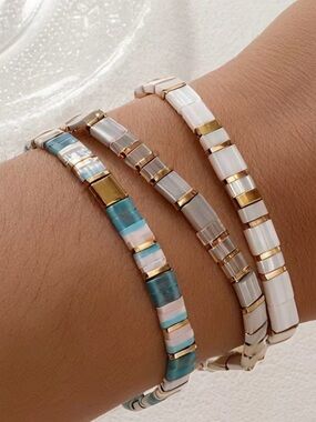 New Miyuki Tila Stretch Bracelets
